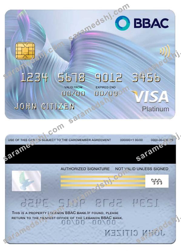 Lebanon BBAC visa platinum card